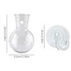 Hanging Transparent Vase Container with Suction Cup Hooks Window Propagation Stations for Living Room Propagating Office Decor