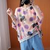 DIMANAF 2026 Plus Size New T-Shirt Women Blouse Print Loose Casual Lady Tops Tees Shirts Oversize Beach Summer