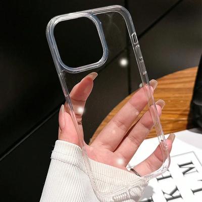 Transparent Candy Color Bumper Phone Case For iPhone 16 15 14 13 12 11 Pro Max XR XS X 7 8 Plus SE3 Soft Shockproof Back Cover