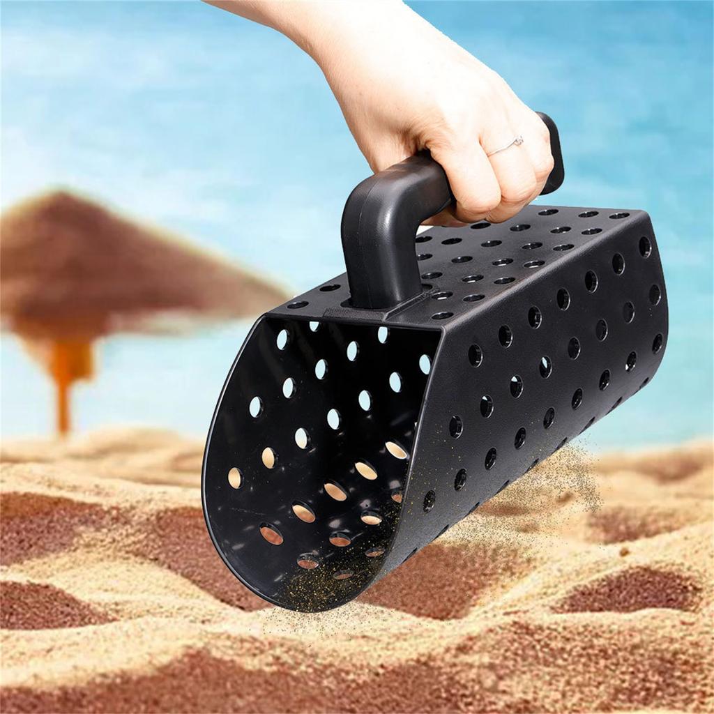 Detecting Scoop With Handle, Beach Sand Shovel Spade Sieve , 2pcs Sand Scoop Set With Shovel, Treasure Hand Tool For Underwater Treasure Hun-ting(