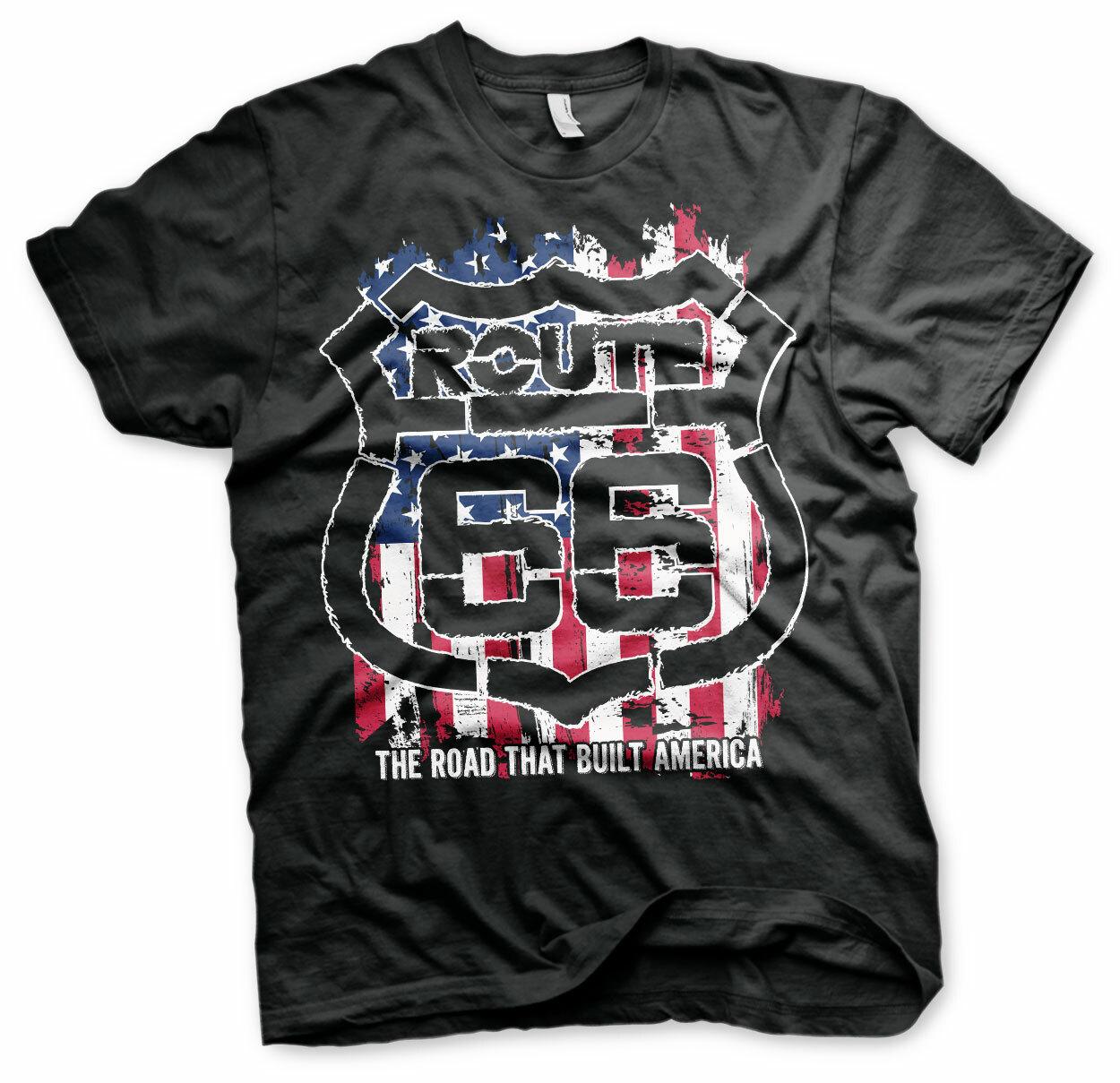 Officially Licensed Route 66 America Mens T-Shirt Sizes S-XXL- L