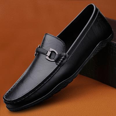 Genuine Leather Men's Loafers Comfortable Leather Casual Shoes New Fashion Male Walking Flats Slip On Shoes Handmade Moccasins