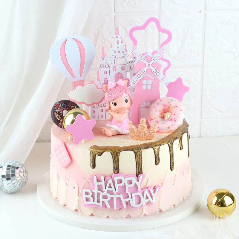 Genuine Elsa & Anna Resin Cake Toppers for Birthdays