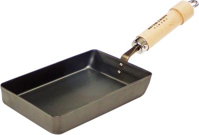 River Light Kiwami JAPAN Iron Tamagoyaki Frying Iron Nitriding IH Rust Made In Japan J1613 Pan, Small, Nitride, Processing, Compatible, Resistant,