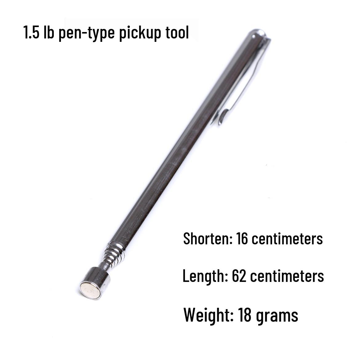 Bendable Magnetic Pick-up Tool with Light & Telescopic Extension