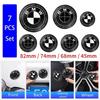 7 pezzi 45mm 68mm 74mm 82mm Emblema Cofano Anteriore Auto Badge Portellone Posteriore Logo Volante per M F30 G01 E36 E39 E87 E46 E90 E92 E53