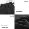 HSTYLE Women's Acetate Wool Blend Fleece Lined Wide-Leg Cropped Pants