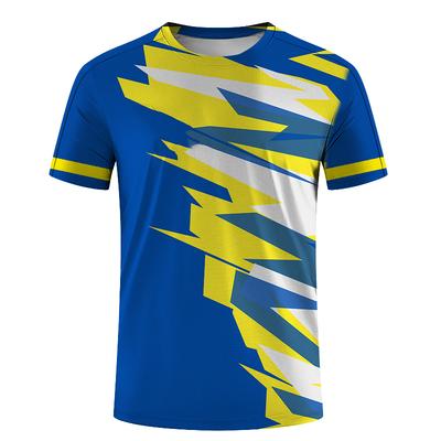 Summer Fashion Sports Ball Outdoor Training Clothes DIY LOGO Quick Drying Daily O-Neck Short Sleeve T-shirt Casual Men And Women