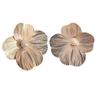 Romantic Large Flower Pearl Earrings  Simple Daily Accessories