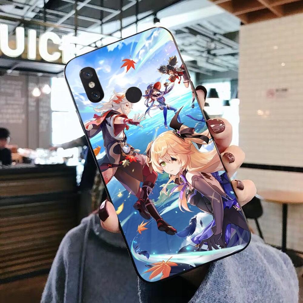Genshin Impact Anime Phone Case For Xiaomi Mi 5X 8 9 10 11 12 Lite Pro 10T PocoX3pro PocoM3 Note 10 Pro Lite