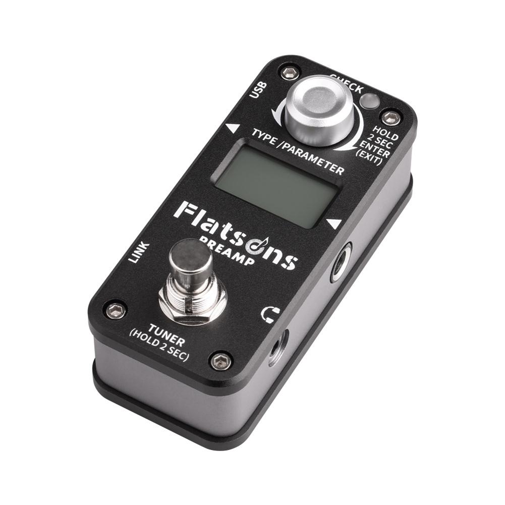 FLATSONS Multifunctional Preamp Effector Guitar Effect Pedal Processor Universal Guitar Bass Effectors Stringed