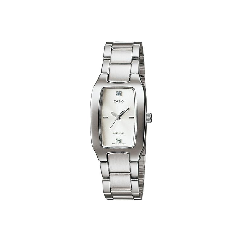 

Casio STANDARD series DRESS series simple business fashion retro small square watch quartz movement stainless steel strap Japanese and LTP-1165A-7C2 белый