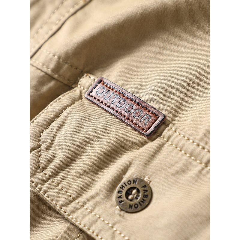 American Retro Pure Cotton Workwear Shirt Men's Long Sleeve Winter Fleece Lined Padded Warm Keeping Export Men's Clothing Shirt Coat