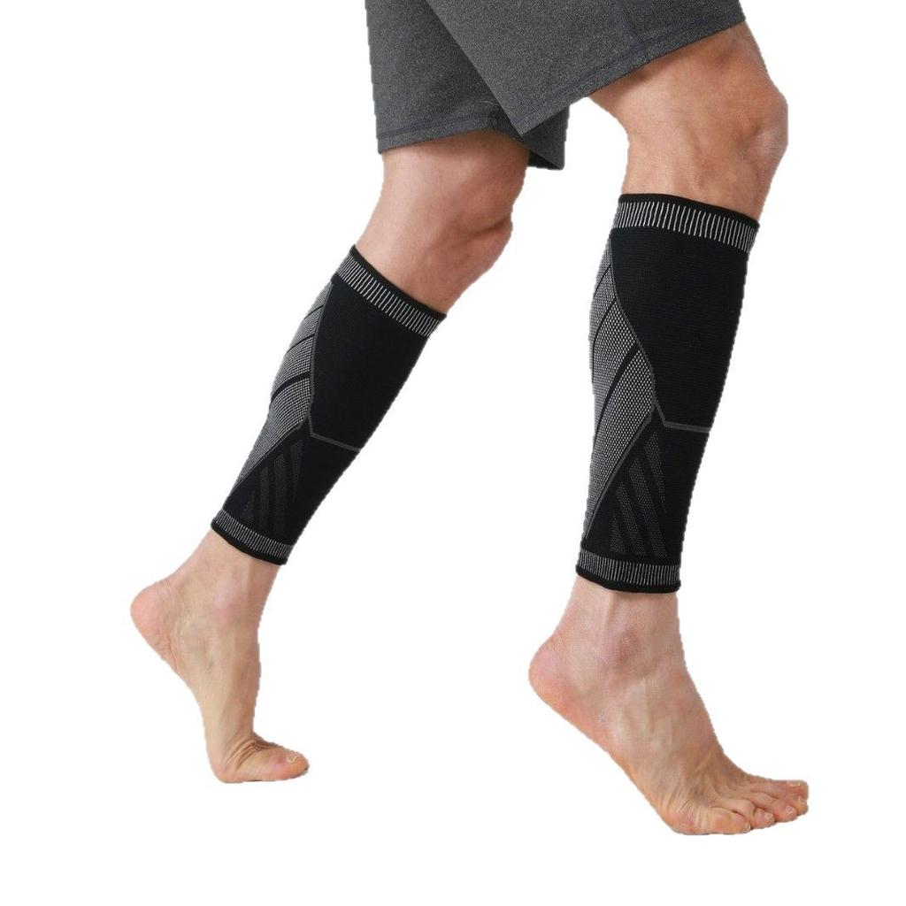 Sportliche Kompressions-Beinmanschette, Laufen, Basketball, Sportliche elastische Kompressions-Wadenmanschette, Klebeapplikation, Rutschfest, Radfahren, Kompressions-Beinmanschette