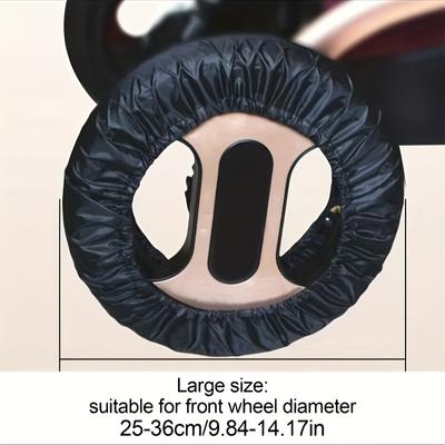 Indoor and Outdoor Waterproof and Dirt Proof Front and Rear Wheel Protective Covers Baby Stroller Tire Covers and Wheel Covers