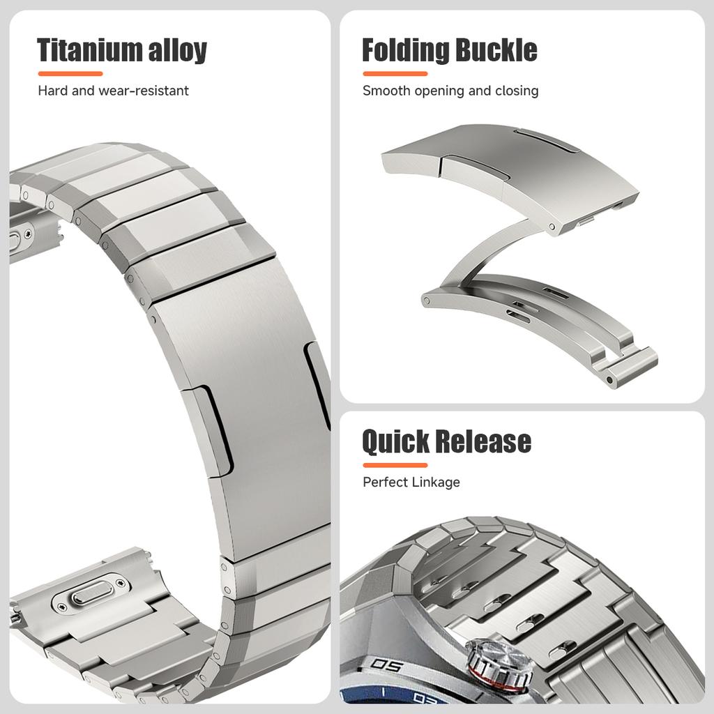 Tytanowy Pasek Szybkozamykający Do Huawei Watch GT6 Pro Luksusowy Metalowy Pasek Do GT 6 Pro Smartwatch Męski Zamienny Bransoleta