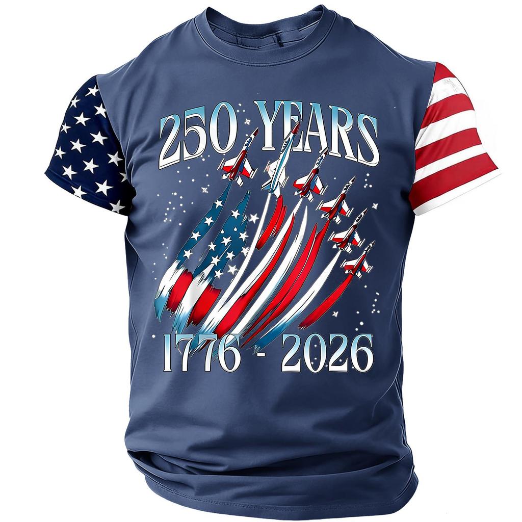 Men's Casual Round Neck Lightweight Breathable Short-Sleeve Top
