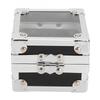 Nail Drill Bits Storage Box 25 Holes Transparent Clamshell Lock Design Dustproof Nail Drill Bits Desktop Container