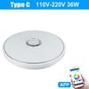 36W/60W RGB Flush Mount Round Starlight APP bluetooth Music Lamp Dimmable Light with Remote Control Music Led Ceiling Light Lamp