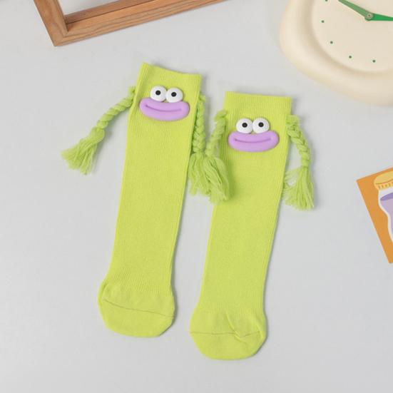 Funny Fuzzy Socks Colorful Cartoon Expression Socks with Braided And Lips Cotton Novelty Footwear for Casual Wear