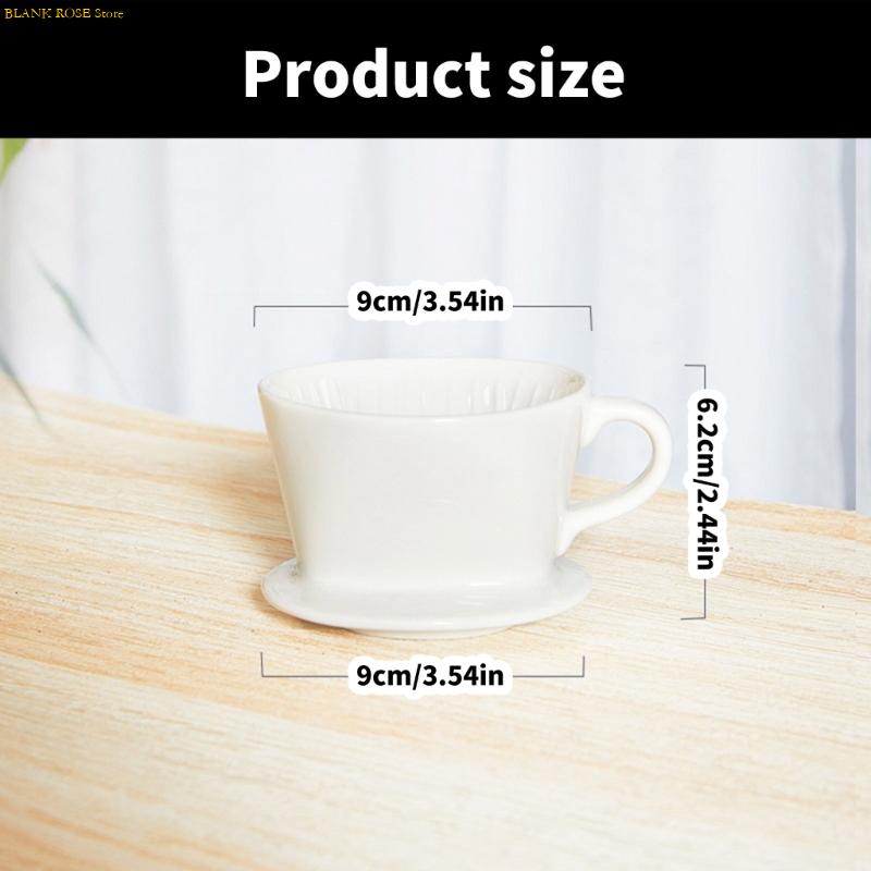 NEW Porcelain Coffee Dripper Funnel Conical Hand Flushing Single Dripping Filter Cup