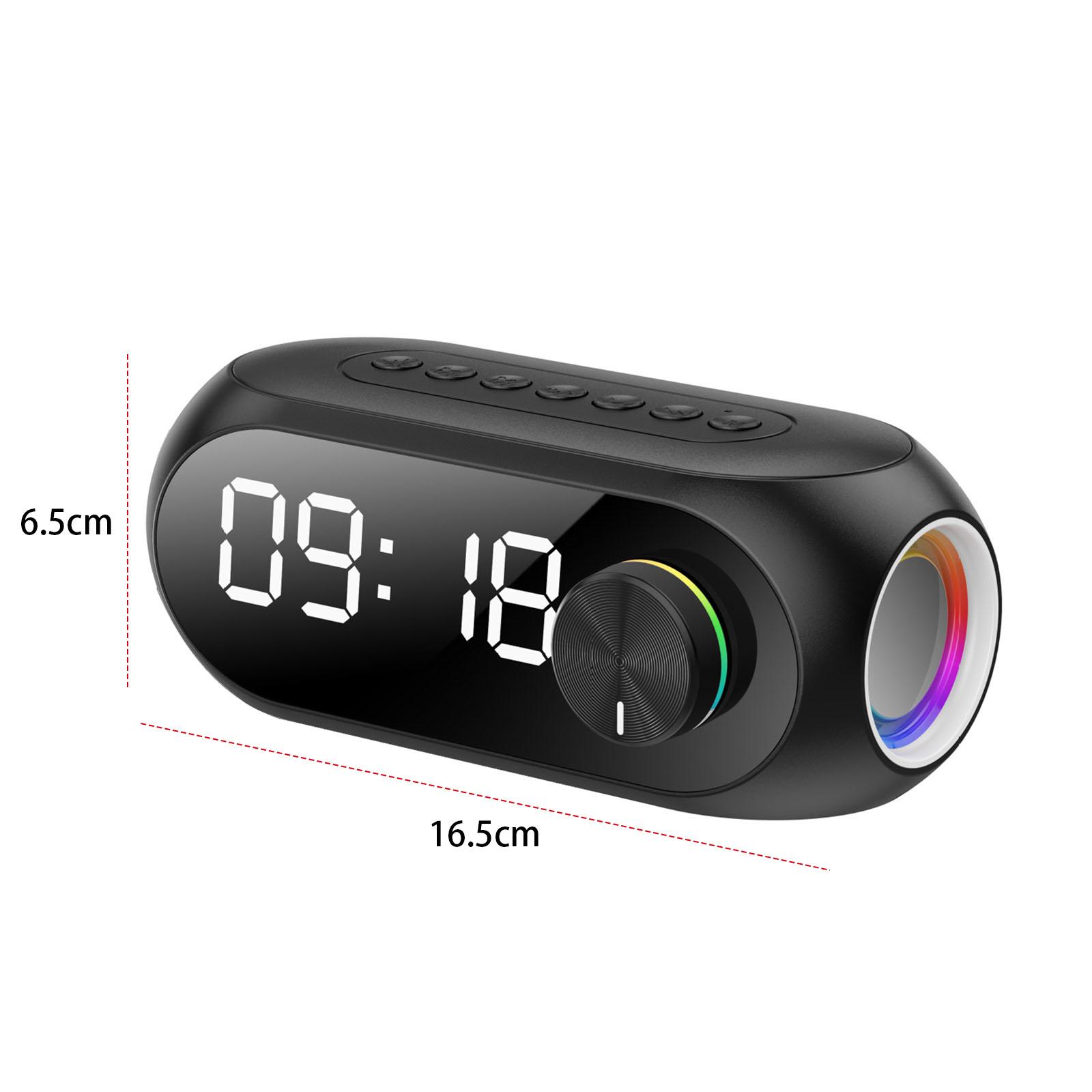 Беспроводной RGB Портативный Bluetooth-динамик с Будильником Радио FM Музыкальный Плеер Интерфейс TYPE-C BT Динамик для Домашней Вечеринки Подарок