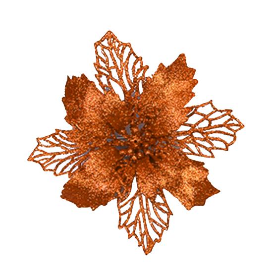 Glitter Christmas Hollow Flower Tree Hanging Ornament Festival Xmas Window Decor