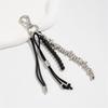 Unique Geometric Bead Bag Chain Keychain Charm With Tassel Accent For Purse Keys Jewelry Accessories Decoration