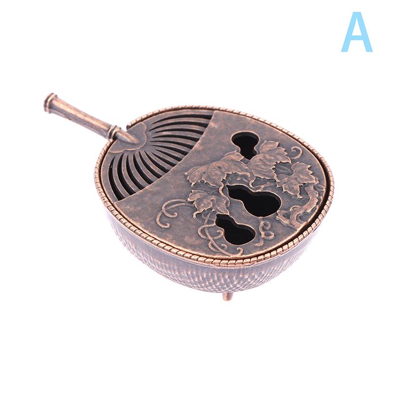 

Антикварная карманная курильница для благовоний, полая курильница, мини-украшения, китайский старинный чайный столик, украшение для дома и офиса