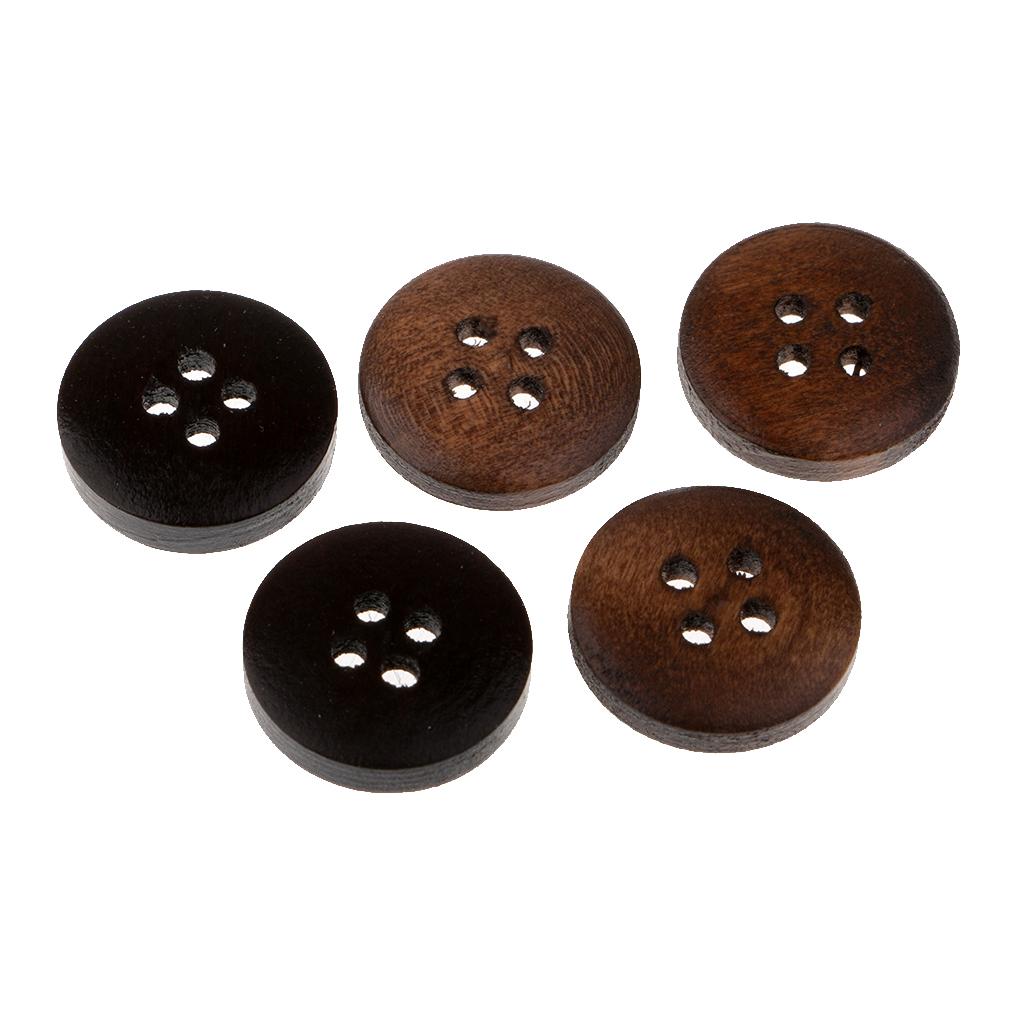 50 Piece Vintage 4 Holes for Sewing on Clothing Decoration 15mm