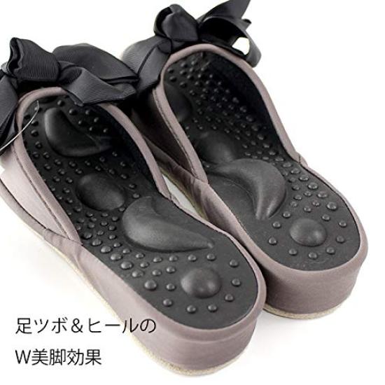 room health free size Shape-up slippers, ribbon, pink, shoes, slippers, women's
