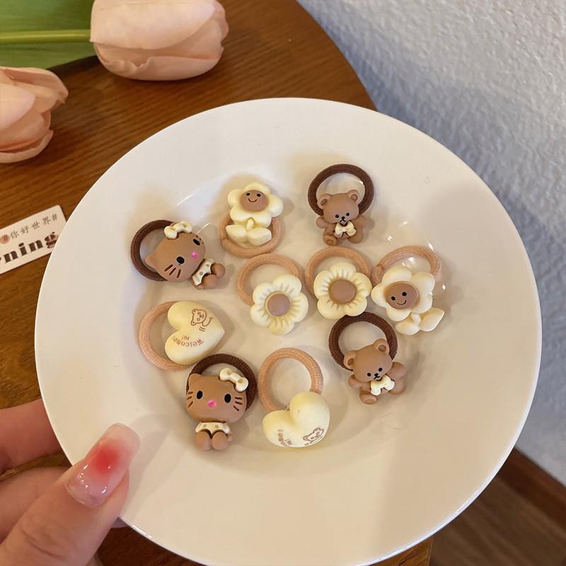 Sommer Niedliche Haargummis für Kinder - Kleine Gummibänder & Baby Haarringe