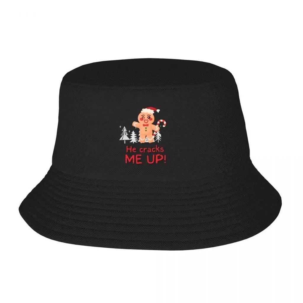 Couple Christmas Bucket Hat Custom Cap western hats black Hip Hop Women's Beach Outlet 2023 Unisex's