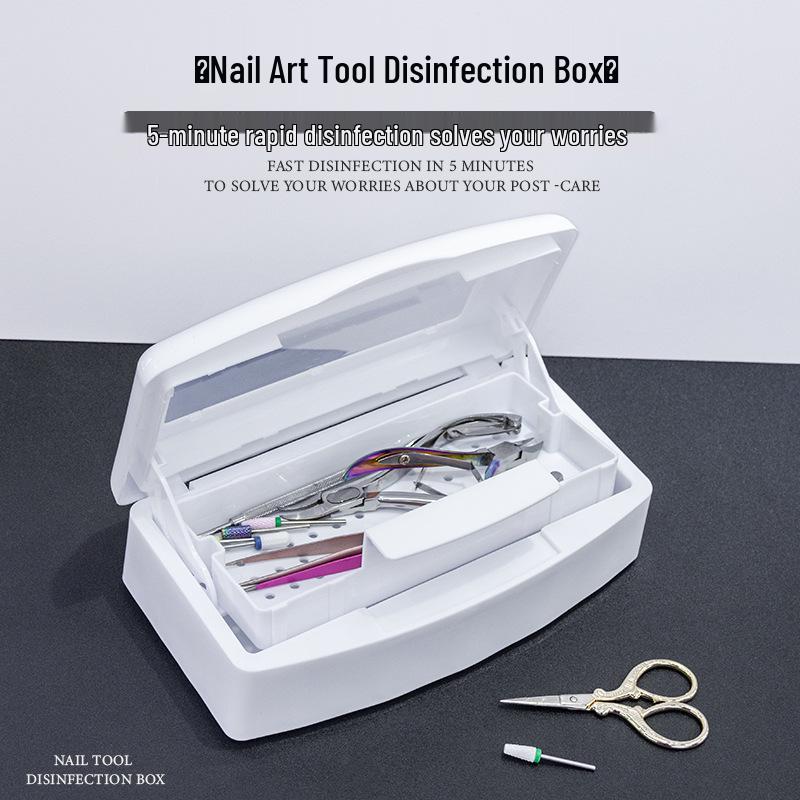

Nail Tool Sterilizing and Cleaning Box with Alcohol Filter