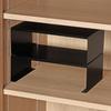 Pearl Metal L-Shaped Kitchen Rack, Stackable Shelf, Black, Dimensions: Approx. 320mm W X 200mm D X 110mm H, AZ-5203