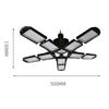 18000 Lumens Folding Garage Light, LED Ceiling Lamp With 264 Led, 360° Lighting Socket Power Supply Basement Attic Lights For Warehouse, Attic