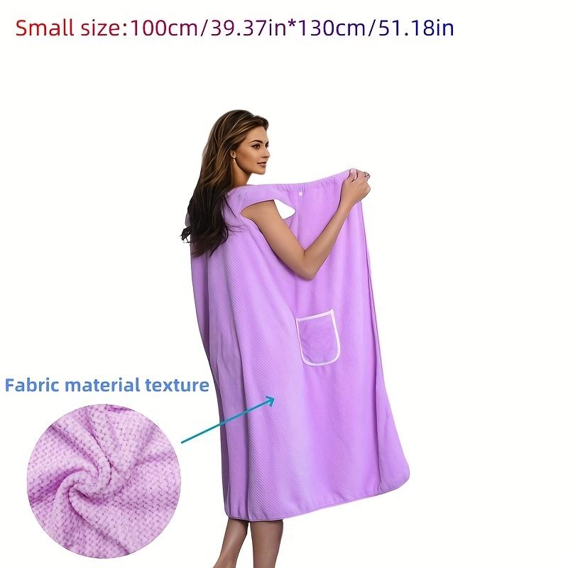 

Women s Pineapple Quick-Dry Wearable Towel with Pocket. Fast Absorbing, Non-Shedding Polyester for Beach & Bathroom. L фіолетовий