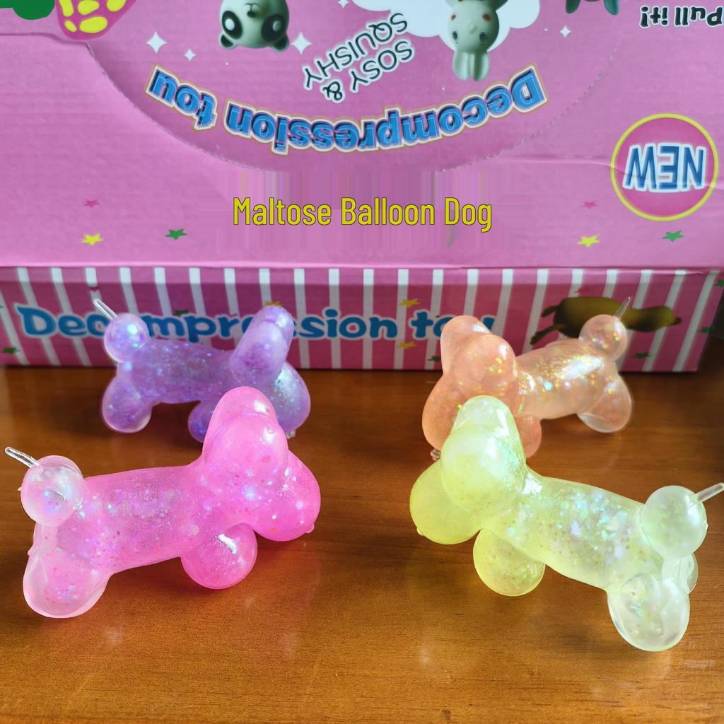 Viral Animal Pectin Balloon Dog Stress Toy: Creative Squeeze Decompression Artifact