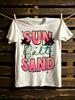 Kirschblüte Sakura Blumendruck Damen T-Shirt, Rundhals Kurzarm Grafik-T-Shirt, Japanischer Stil Lässiges Tägliches Oberteil