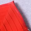 Luxury Off-Shoulder Bandeau Bandage Dress with Stripe Pattern and Waist-Cinching Hip-Hugging Design