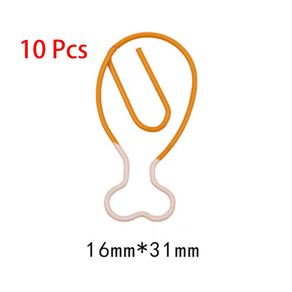 10 Pieces Cartoon Vegetabl Creative Carrot Metal Office School Supplies Cute Paper Clips Gift