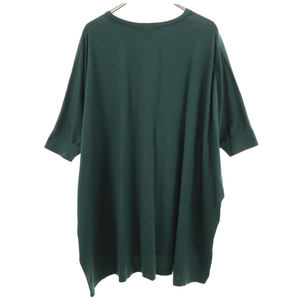 Mizuiro ind made in Japan Dreiviertelarm Knielanges Kleid grün Damen Gebraucht