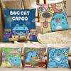 Bugcat Capoo Kissenbezug Mode Quadratischer Kissenbezug Schlafzimmer Sofa Raum Ins Dekoration Freizeit