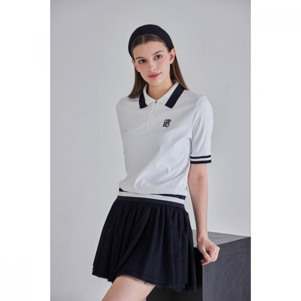 GOXO Classic Logo Polo T shirT whiTe