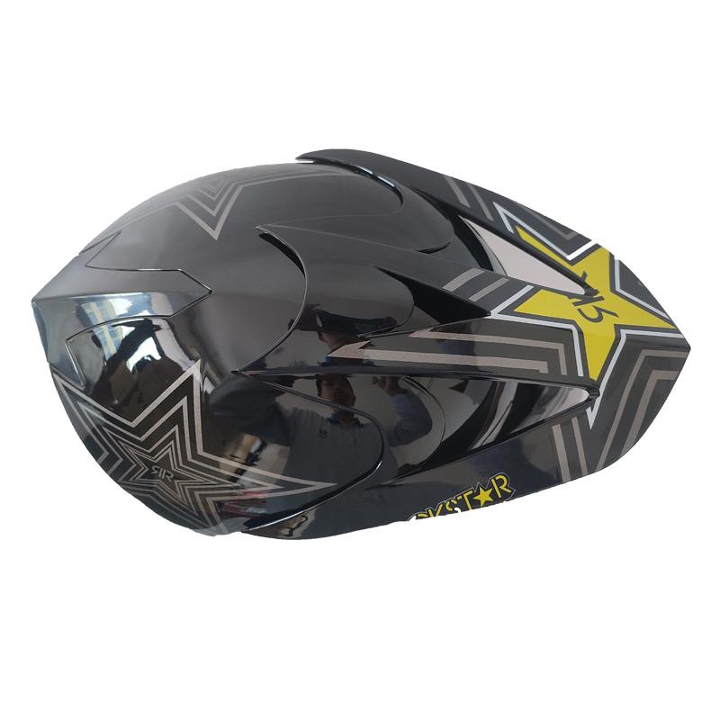 Motorcycle helmet, off-road helmet for all seasons, unisex full-face off-road helmet with goggles, face shield, and gloves three-piece set