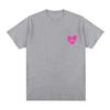 Ela Taubert T-Shirt Love Grafikdruck Damenbekleidung T-Shirts Bequem Baumwolle Kurzarm T-Shirt Lässig O-Ausschnitt Oberteile