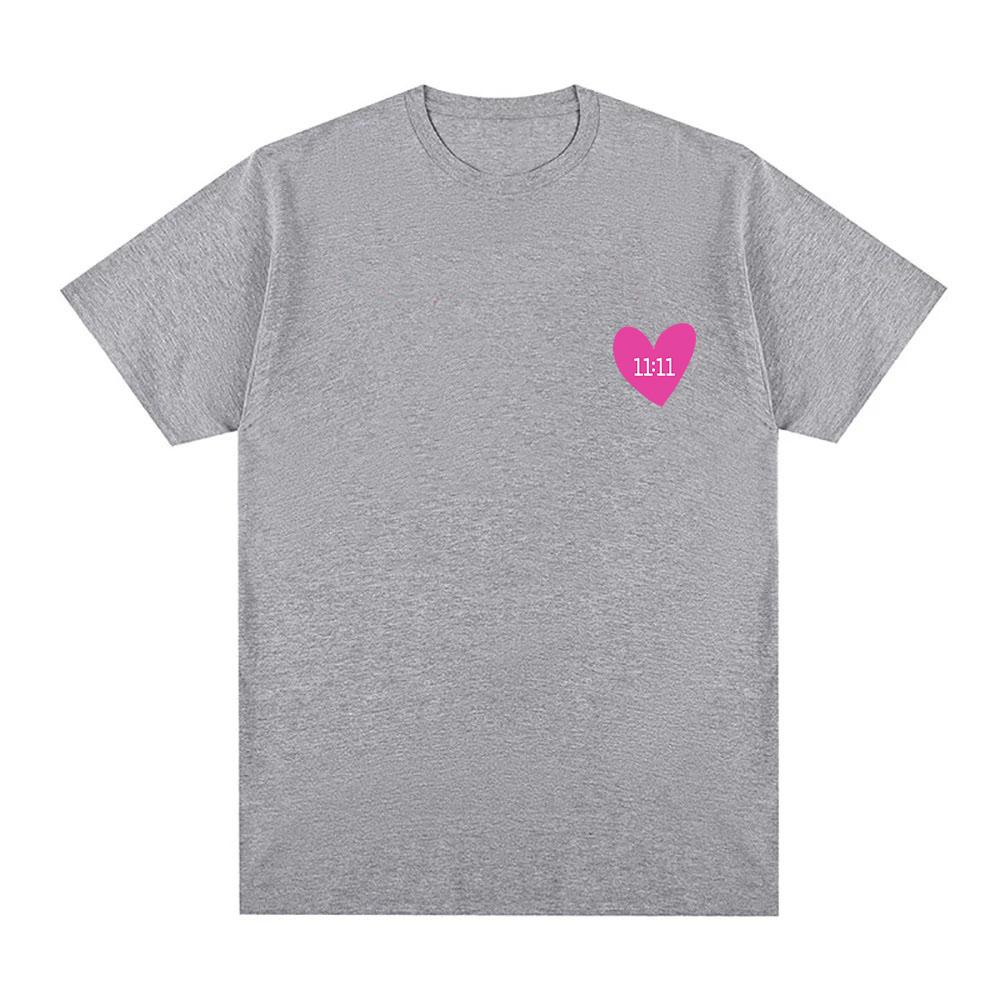 

Ela Taubert T-Shirt Love Graphic Printing Roupas Femininas Tshirts Comfortable Cotton Short Sleeve Tee-shirt Casual O-neck Tops XS серый