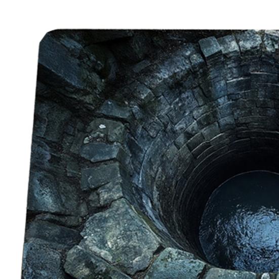 3D Optical Illusion Rug Realistic Hole Non-Slip Floor Mat Bottomless Pit Entrance Rug Doormat for Living Room Bedroom Playroom Decor