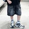 Boys' Lightweight Summer Denim Shorts: Stylish Athletic Casual 5-Inch Shorts for Older Boys