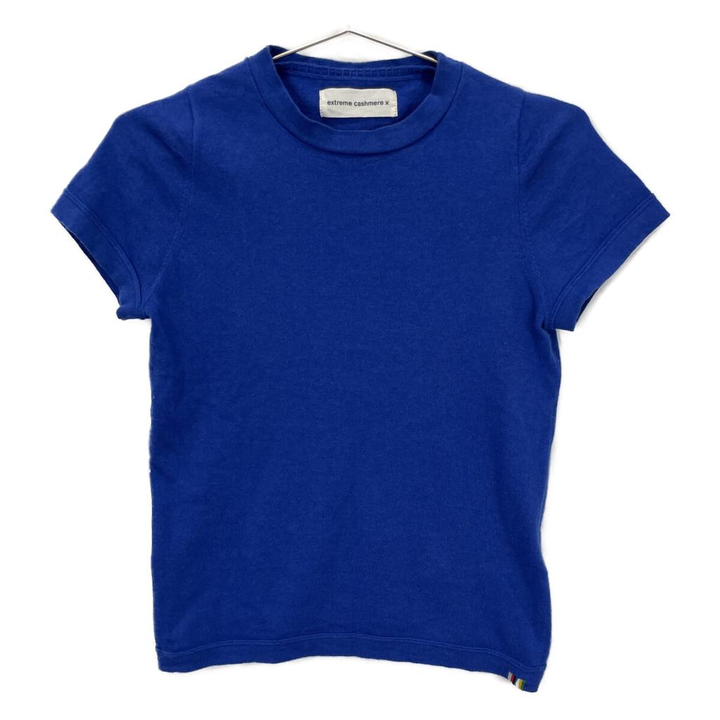 EXTREME CASHMERE 3910800180 Cashmere Cotton SS Knit Tops Not Written blueUsed